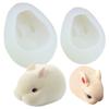 Molde de Silicona 3D de Conejo Molde de Conejito para Pastel Mousse Molde Plegable para Pastel Molde Decorativo de Chocolate
