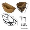 Amazon Cesta Colgante de Pared Creativa para el Hogar 24 pulgadas Cesta Colgante de Flores para Pared Planta Suculenta Palma de Coco Jardín Cesta Colgante