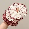 Accesorio para el Cabello de Lunares con Lazo de Verano para Mujer, Chongo a Cuadros, Moño Semirecogido, Dulce Lazo Rojo para la Parte Trasera de la Cabeza