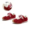 Zapatos de Entrenamiento de Cuero Vacuno de Primera Capa 2026 Primavera Nuevos Zapatos para Mujer Zapatos Deportivos Versátiles Zapatos Casuales Retro para Mujer