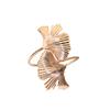 Venta al por mayor transfronteriza de anillos para servilletas de hoja de ginkgo, anillos para servilletas de metal, anillos para servilletas simples y elegantes, venta al por mayor del fabricante
