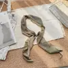 Lenço de Seda com Pérolas Estilo Coreano para Fotografia, Design de Nicho para o Dia a Dia, Lenço Fino Doce e Cool, Fita de Bolinhas para Primavera e Verão, 18 Cores