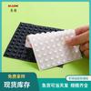Almohadillas Hemisféricas Transparentes de Silicona para Pies Muebles Anti-Rayaduras Antideslizantes Partículas de Goma Cilíndricas Negras Almohadillas Anticolisión Autoadhesivas Partículas Anticolisión