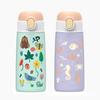 Taza termo infantil Amazon de 12 oz personalizada transfronteriza 304 acero inoxidable asa popote una taza multi-tapa termo