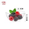 Taza Trapezoidal de Plástico para Mousse con Tapa Transfronteriza Taza Alta para Postre Taza para Mousse y Pudín Vasito Transparente para Helado