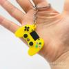 Llavero de mango de juego de simulación creativa a color, llavero de goma suave para máquina de juegos, llavero para llaves de coche, actividades, regalo al por mayor