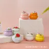 Bálsamo de fragancia floral de cerámica, botella de cerámica estilo chino, diseño tradicional chino, bálsamo de fragancia sólida, fragancia portátil para mujeres, aroma floral de jazmín