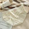 Ropa interior de algodón puro antibacteriano 7A para mujer, dulce, estilo japonés, de cintura media, algodón puro, antibacteriano, para niña, nuevo estudiante, transpirable, shorts tipo triángulo