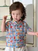 Conjunto de Verano para Niños Estilo Coreano Estilo Ins Dos Piezas Camiseta de Manga Corta para Bebé Niños Corte Holgado Ropa de Verano
