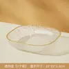 Plato de hueso para decoración del hogar de lujo, plato de escritorio multifuncional para desechos, plato creativo para frutas y bocadillos con estante de almacenamiento