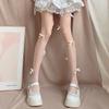 Medias de Panty Medias de Diseño de Nicho Desnudo Corbata de Moño Estilo Pura Pasión Blanco Lechoso Perla Blanca Blanco Leche Rosa Stock Listo