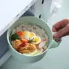 Juego de cuchara tenedor tazón palillos de trigo japonés para el hogar niños tazón para fideos instantáneos dormitorio estudiantil fideos instantáneos con tapa Juego de tazón taza