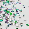 Cristal Austriaco Imitación Esmeralda Planos Biselados Fondo Plano Diamante para Uñas Huazi 1:1 Joyería para Uñas de Arte de Uñas de Forma Especial de Alta Calidad