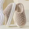 Pantuflas de Algodón Impermeables para Hombre, Nuevo Estilo Invierno 2026, Suela Gruesa, Cálidas, Cubre Talón, Con Felpa, Más Gruesas, Zapatos de Algodón Antiolor, para Hombre, Uso en Exteriores