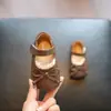 Sapatos Bege para Bebês Meninas de 1 a 3 Anos, Primavera e Outono Confortáveis Simples Novo Estilo Sapatos Individuais de Bebê, Sapatos Pequenos de Couro de Princesa