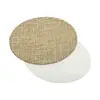 Usado para Proceso de Sublimación, Accesorios de Decoración para Gorras, Parches Lisos en Blanco, Varias Formas, Material de Lino