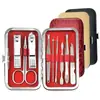 Conjunto de Ferramentas de Manicure de Aço Inoxidável Transfronteiriço, Conjunto Portátil Anti-respingo para Manicure Doméstica e Remoção de Cutículas