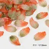 15*28mm Hoja de Frambuesa de Vidrio Vidrio Perforado Hoja de Vidrio Hecha a Mano DIY Tocados Accesorios para el Cabello Joyería con Cuentas Accesorios
