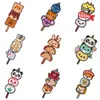 Parches bordados de animales de dibujos animados estilo japonés: parches termoadhesivos de panda, Shiba Inu, conejo, empanadilla para ropa y mochilas