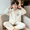 2026 Pijama Nuevo para Niños Primavera y Otoño Manga Larga Algodón Nube Niños Bebé Verano Dibujos Animados Conjunto de Ropa para Casa