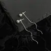 Pendientes Románticos Blancos~Borla de Perlas Diseño de Nicho Pendientes de Alta Gama Pendientes de Lujo Accesible Pendientes Elegantes de Instagram