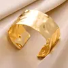 Directo de fábrica transfronterizo personalidad exagerada pulsera de apertura simple moda alto sentido versión ancha joyería creativa venta al por mayor