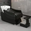 Cama de Lavar Cabelo para Salão, Cama de Lavagem Simples Semi-Reclinável para Salões de Beleza, Venda Direta do Fabricante, Cama de Salão de Beleza Moderna