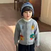 Cárdigan de Punto para Niños Chaqueta Suéter de Algodón Puro para Niños Camisa Base Otoño e Invierno Nueva 2025 Ropa de Principios de Otoño Categoría a