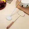 Conjunto de Espátula e Colher de Silicone com Cabo de Madeira Utensílios Domésticos de Cozinha Espátula Chinesa Espátula Antiaderente Colher de Sopa Cozinhando Resistente a Altas Temperaturas Cozinhando