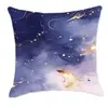 Funda de almohada de mármol morado de ensueño transfronteriza, funda de almohada de cintura para sofá, decoración de dormitorio y oficina en casa