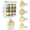 Bolas de Plástico Galvanizadas, Bolas de Natal de Formato Especial, Caixas de Presente, Pingentes Decorativos para Árvore de Natal, Decorações de Natal Transfronteiriças da Amazon