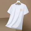 Verão Novo Camiseta Masculina de Manga Curta de Seda Gelo Moderna Bonita Tendência Solta Juventude Estudante Camiseta Tops