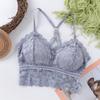 Nuevo Estilo de Verano para Mujer Hermoso Espalda Envuelto Pecho Encaje Tirante Tubo Superior con Almohadilla en el Pecho Base Anti-Brillo Chaleco Fino para Chica