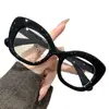 Gafas Retro con Estampado de Leopardo y Montura de Mariposa 2025 Nuevo Marco de Gafas de Moda de Alta Gama Ojo de Gato Espejo Plano Celebridad de Internet Transfronterizo