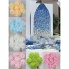 Pirulito de Hortênsia para Casamento Floricultura de Casamento Flor de Seda Flor Artificial Materiais para Arranjo de Flores de Cena