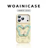 Woaini Funda para Teléfono Apple 17 Pro Max Estilo Japonés y Coreano iPhone 16 Pro Amarillo Crema 15 Pro Max Funda de Silicona Líquida