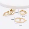 Relleno de Oro de 14K Color Duradero de Moda Versátil Largo Cierre de Nariz de Cerdo Conector de Extremo para Pulsera Collar DIY Cierre de Extremo Accesorios de Cierre Japonés