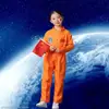 Traje Espacial de Astronauta Infantil Traje Espacial Dividido Traje de Aviação Fantasia de Astronauta para Performance Fantasia de Role Play de Astronauta