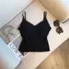 Regata Sexy de Renda com Decote em V Escovada com Caimento Versátil Casual Slim com Bojos para Parecer Magra e Confortável como Camada Base