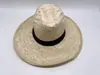 Sombrero de paja natural saludable tejido a mano de verano sombrero de sol de viaje de paja