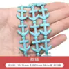 Turquesa Sintética Joker Cuentas Cuadradas Pequeñas Cuentas de Calabaza Cuentas Redondas Materiales para Pulsera de Cuentas Hecha a Mano DIY Accesorios