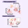 Estilo Cuento de Hadas Romántico Hada de las Flores Dormitorio Sala de Estar Entrada Decoración del Hogar Pegatinas de Pared Autoadhesivas Venta al por Mayor Transfronterizo