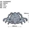 Accesorios de Hierro Forjado Accesorios de Arte de Aluminio Imitación Puerta de Hierro Flores Decorativas Placa Base Cuadrada Soldable Cabeza de Flor para Puerta Flor de Hierro Lámina de Hierro Flor