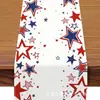 Toalha de Mesa Americana para o Dia da Independência Mais Vendida Transfronteiriça, Decoração de Cozinha para Casa, Bandeira Americana Patriótica, Toalha de Mesa para Jantar e Festa de Feriado