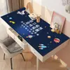 Mantel de Mesa de Comedor de PVC, Impermeable y a Prueba de Aceite, Estilo Dibujos Animados, Escritorio de Estudio para Estudiantes, Escritorio de Computadora, Alfombrilla para Escritorio de Oficina
