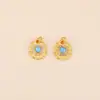 Colgante de Calabaza Hueca Esmaltada Chapado en Oro que Conserva el Color para Pulsera o Collar DIY Accesorios de Joyería Colgante Pequeño Tejido con Hilo Rojo