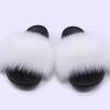 Chinelo de pele de raposa sintética quente de venda no exterior AliExpress chinelos de pele femininos chinelos de casa de pele artificial