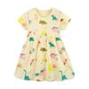 26 Ropa Nueva de Verano para Niños, Faldas para Niños, Vestidos de Manga Corta con Cuello Redondo Estilo Europeo y Americano para Niñas, Faldas de Princesa de Moda Estampadas para Niños