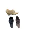 Zapatos de Algodón Gruesos con Forro de Polar Peludo para Mujer, Botas Cortas y Botines Cálidos de Invierno 2026 de Gamuza para Aumentar la Altura, Botas de Moda