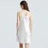 Pijama Estilo Nuevo para Mujer Verano Delgado Tirantes Camisón de Seda Sexy Chaleco de Seda de Hielo Falda Base para Mujer Ropa Exterior